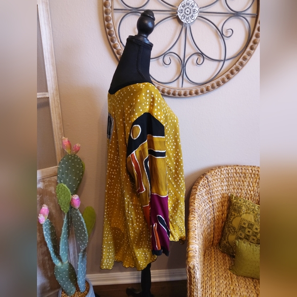 Lyng Stylish Multicolor Button Front Women's Top - Picture 4 of 9